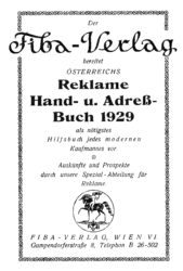 Verlagsanzeige 1928