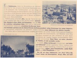 Faltprospekt für Neues Palästina-Handbuch 1934